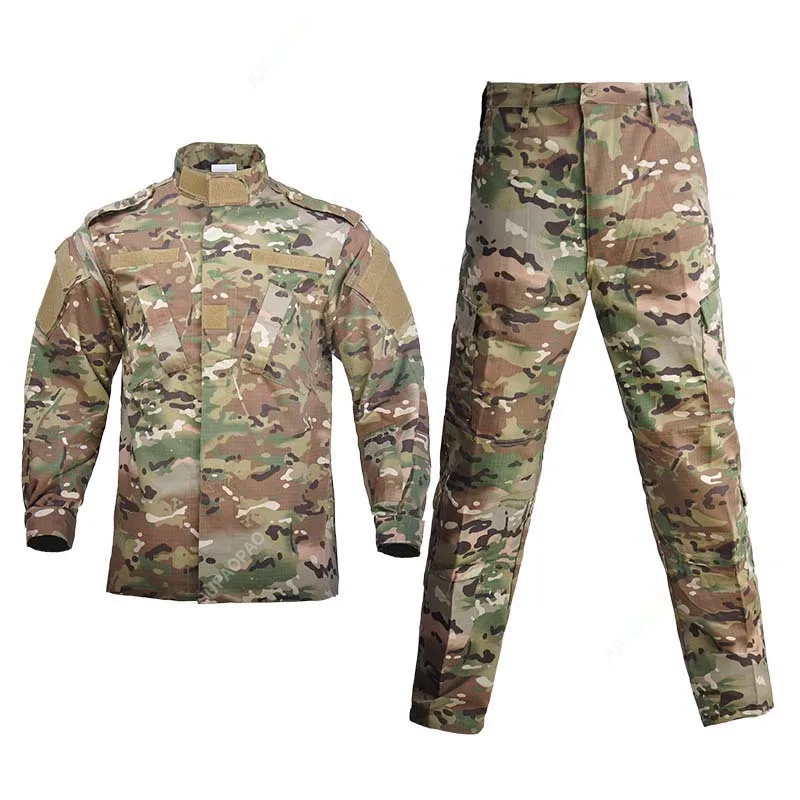 

Multicam Camo Male Security Combat Uniform Uniform Tactical Combat Jacket Special Force Training Army Clothes Safari Suit Pants