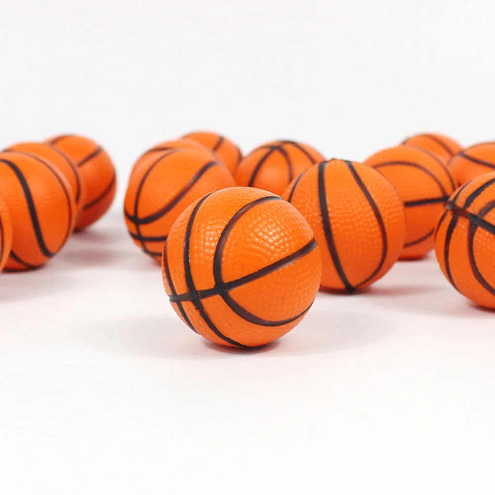 24 Pcs Mini Toys Swimming Pool Toys Small Basketballs Squeeze Ball Tiny Sports Balls Pu Mini Indoor Basketball 4