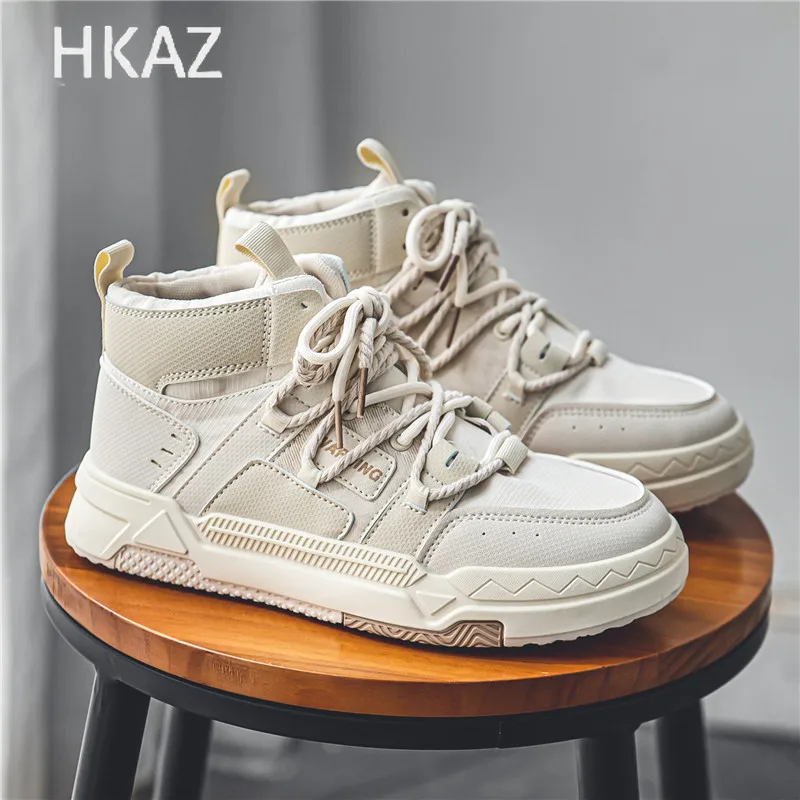 

Men's Casual Sneaker High Top Thick Bottom Breathable Comfortable Wear-Resistant Trendy All-match Spring and Autumn Main Push