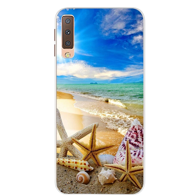 Cases For Samsung Galaxy A7 2018 Cover Silicon Color Phone Case Cover For Samsung A7 2018 A750 A750F 6.0 Inch protective shell