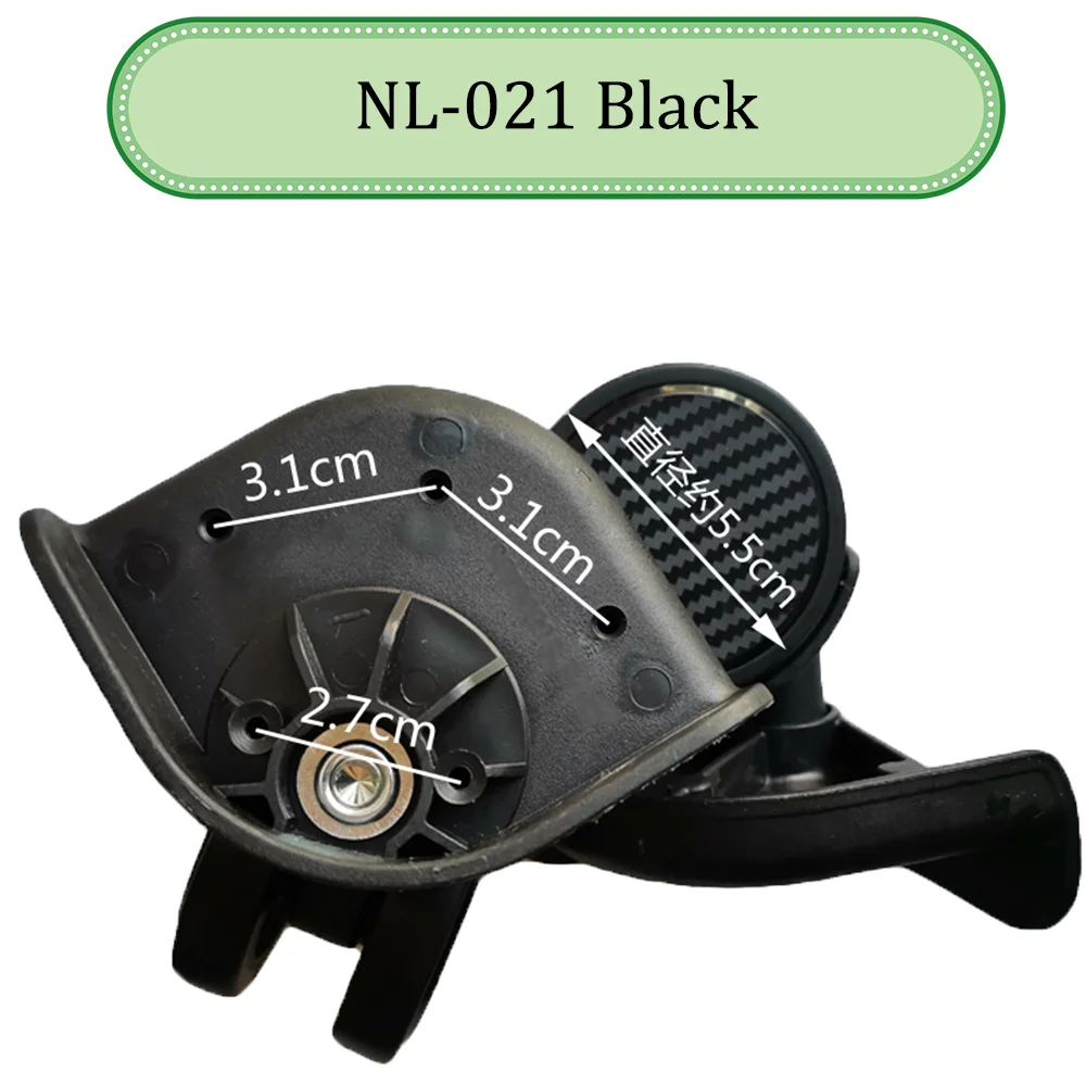 For Baixiang NL-021 Universal Wheel Trolley Case Wheel Replacement Luggage Pulley Sliding Casters Slient Wear-resistant Repair