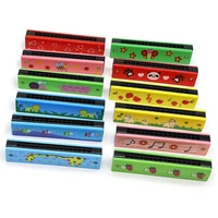 Children Wooden Harmonica Musical Instrument Toys Music Teaching Aids Puzzle Early Education Kindergarten Beginners TMZ - Image 2