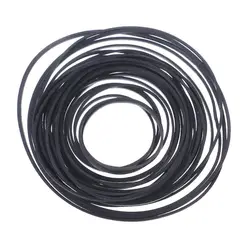 50Pcs 1/2/3/4mm Width Universal Mix Cassette Tape Machine Belts Assorted Drive Flat Rubber Belt for CD DVD Recorders Walkman