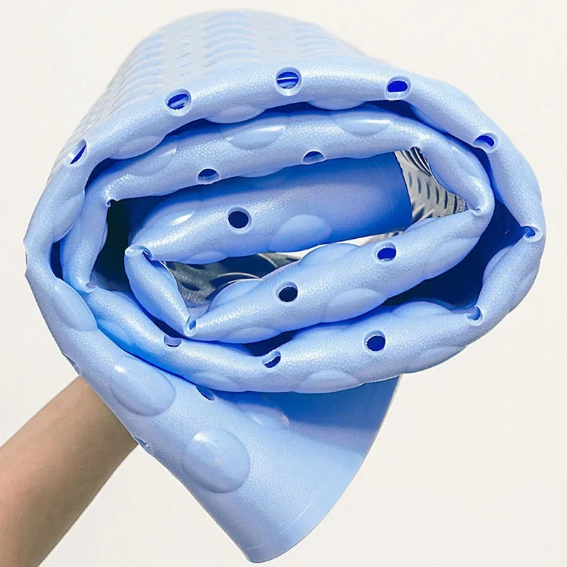 PVC 미끄럼 방지 대형 목욕 매트, 안전 흡입 컵 욕실 샤워 매트, 가정용 부드러운 마사지 목욕 러그, 샤워 욕조 매트, 발 패드