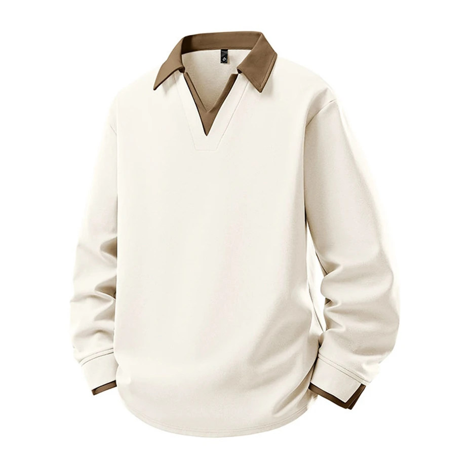 8XL Plus Size Sweatshirts Men Spring Autumn Fake Two-piece V-neck Sweatshirt Fashion Casual Pullover Male Big Size 8XL
