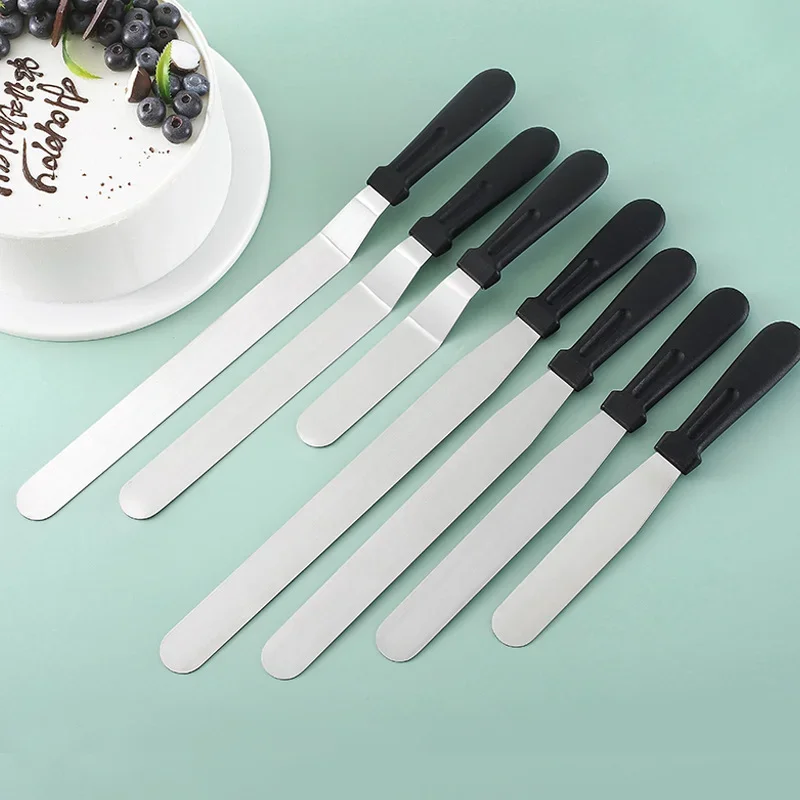 Description Picture 2 of itemStainless Steel Butter Spatula DIY Cake Making Tool Butter Spatula Stirring Spatula Kissing Knife Baking Tool Products