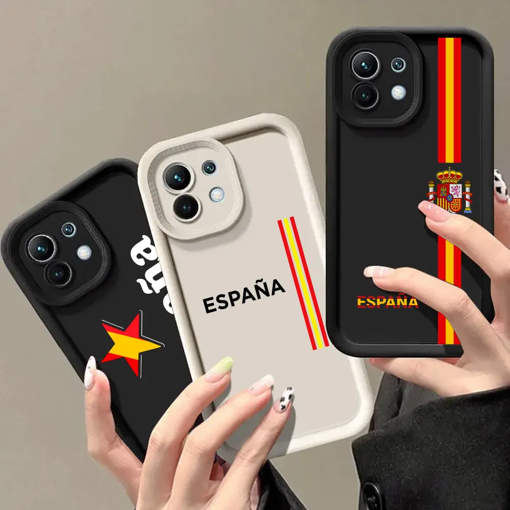 Spain Flag Red and Yellow Line Soft Phone Cover