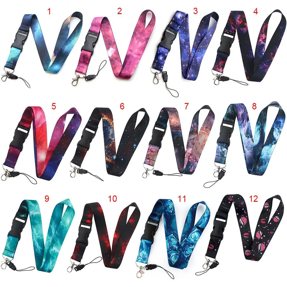 Fashion ID Card Rope with Keychain Neck Strap Mobile Phone Straps Mobile Phone Lanyard Gym Keys Holder