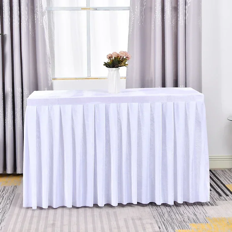 

Скатерть для конференций, фланелевая юбка для деловых встреч, Свадебный знак, чехол для тренировочного стола, черный