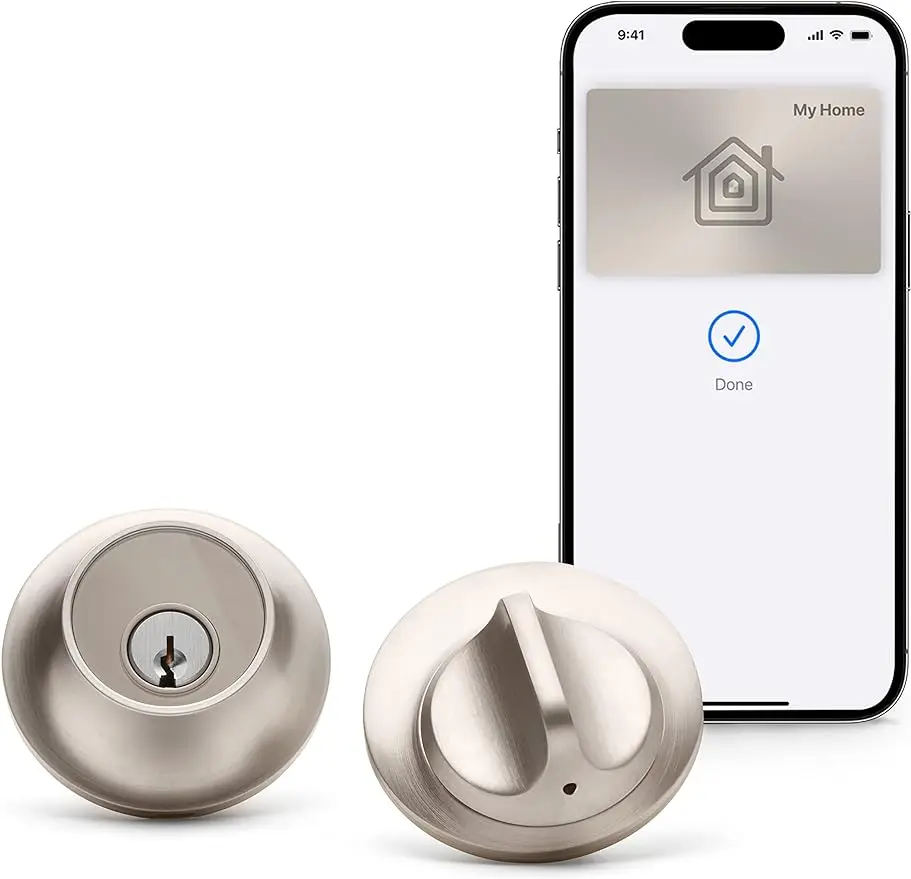 

Level Lock+ Smart Lock Plus Apple Home Keys - Smart Deadbolt for Keyless Entry - Includes Key Fobs - Works with iOS,