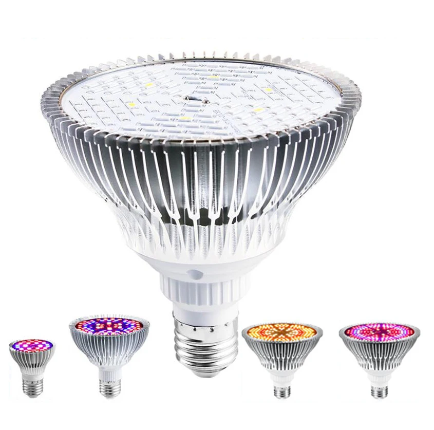 40 150 200 LED plant Grow Light Full Spectrum Sunlike E27 phyto lamp Bulb Aluminum For Indoor Hydroponics Flowers Growing A1