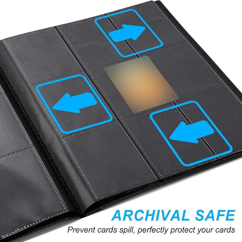 1Pc Karte Binder 160/360/480 Trading Card Halter Buch Langlebig Seite Laden Karte Buch Mit Gaming Karten PP abdeckung Binder Für Karten – Detail 15