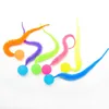 Cat Interactive Toy Tickle Cat Colorful Bouncing Ball Pet Supplies Puzzle Teasing Indoor Cat WormCaterpillar Elastic Toy Игрушка 2