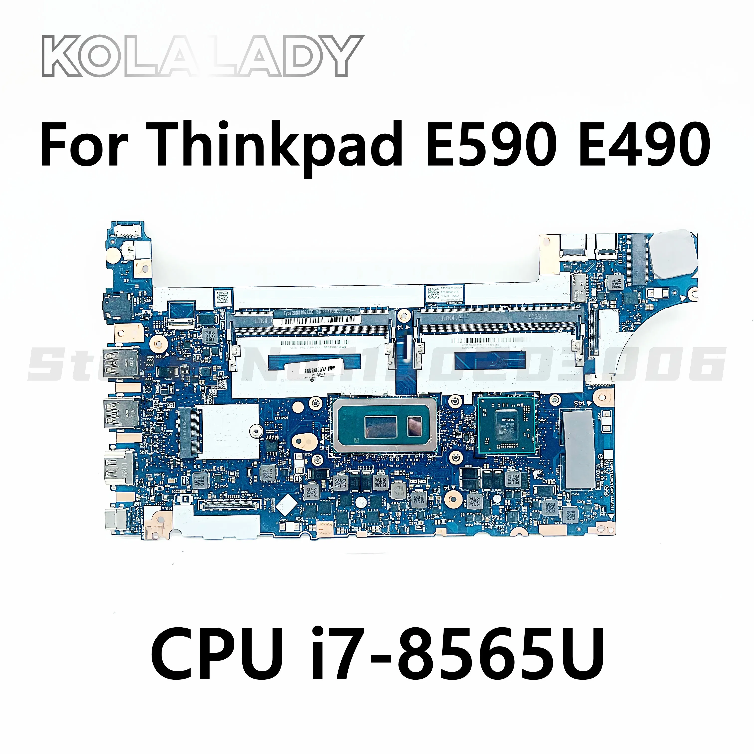 

For Lenovo Thinkpad E590 E490 notebook motherboard NM-B911 W/ CPU i7-8565U GPU RX550 tested 100% working FRU 02DL815 5B20V81854