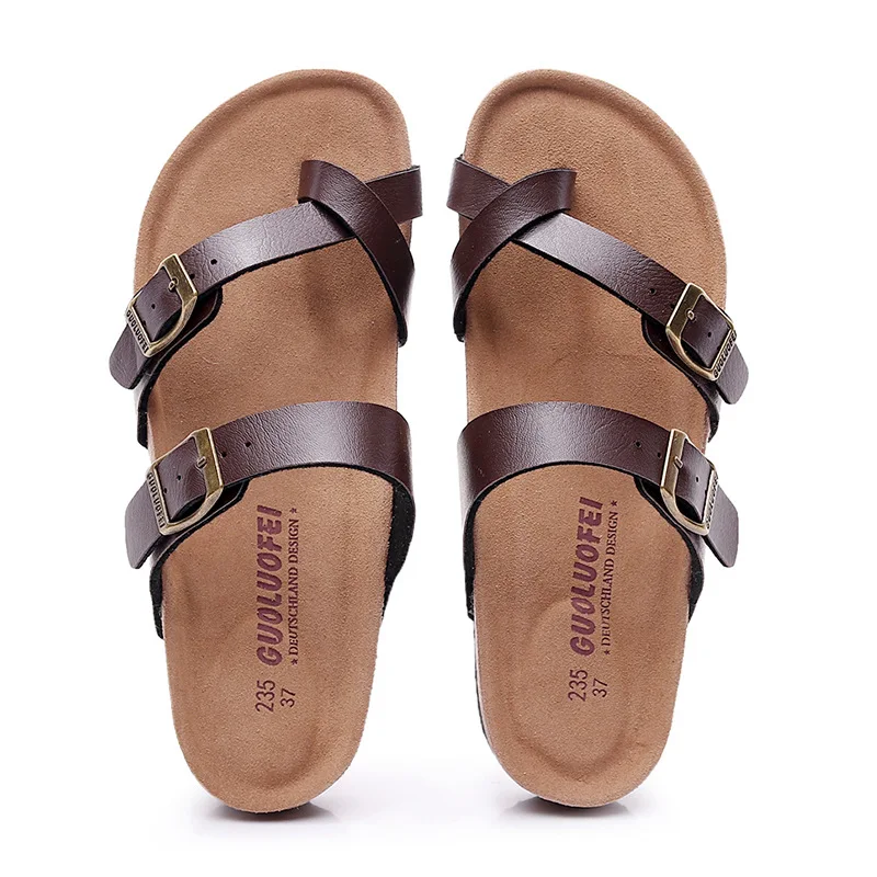 Hot Sale Summer Beach Women's Slippers Synthetic Cork Sandals Women Flat Non-slip Flip Flops Shoes