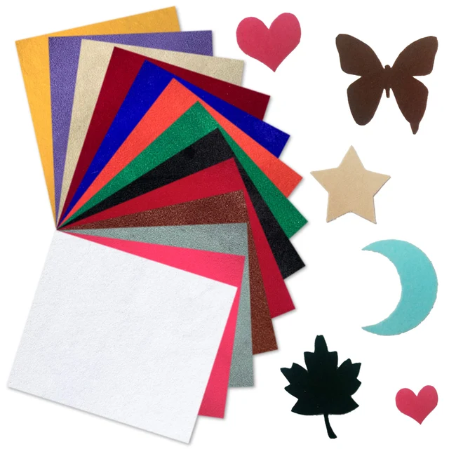 Paquet de 13 feuilles de tissu velours auto-adhésif pour doublure de bijoux, autocollant de tiroir, décoration murale, matériaux de travail manuel, bricolage, 7,8 pouces x 5,9 pouces 1