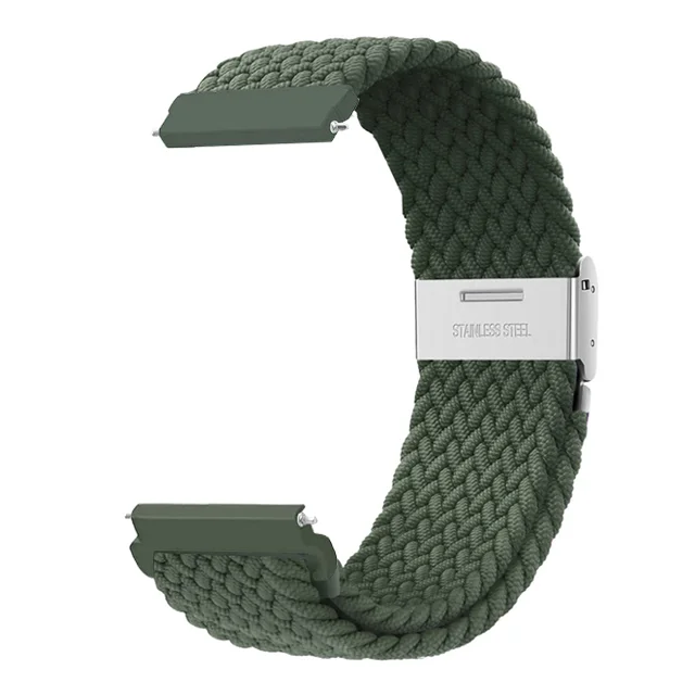 Braided Solo Loop Bracelet for Smartwatches – Adjustable 20mm/22mm Strap