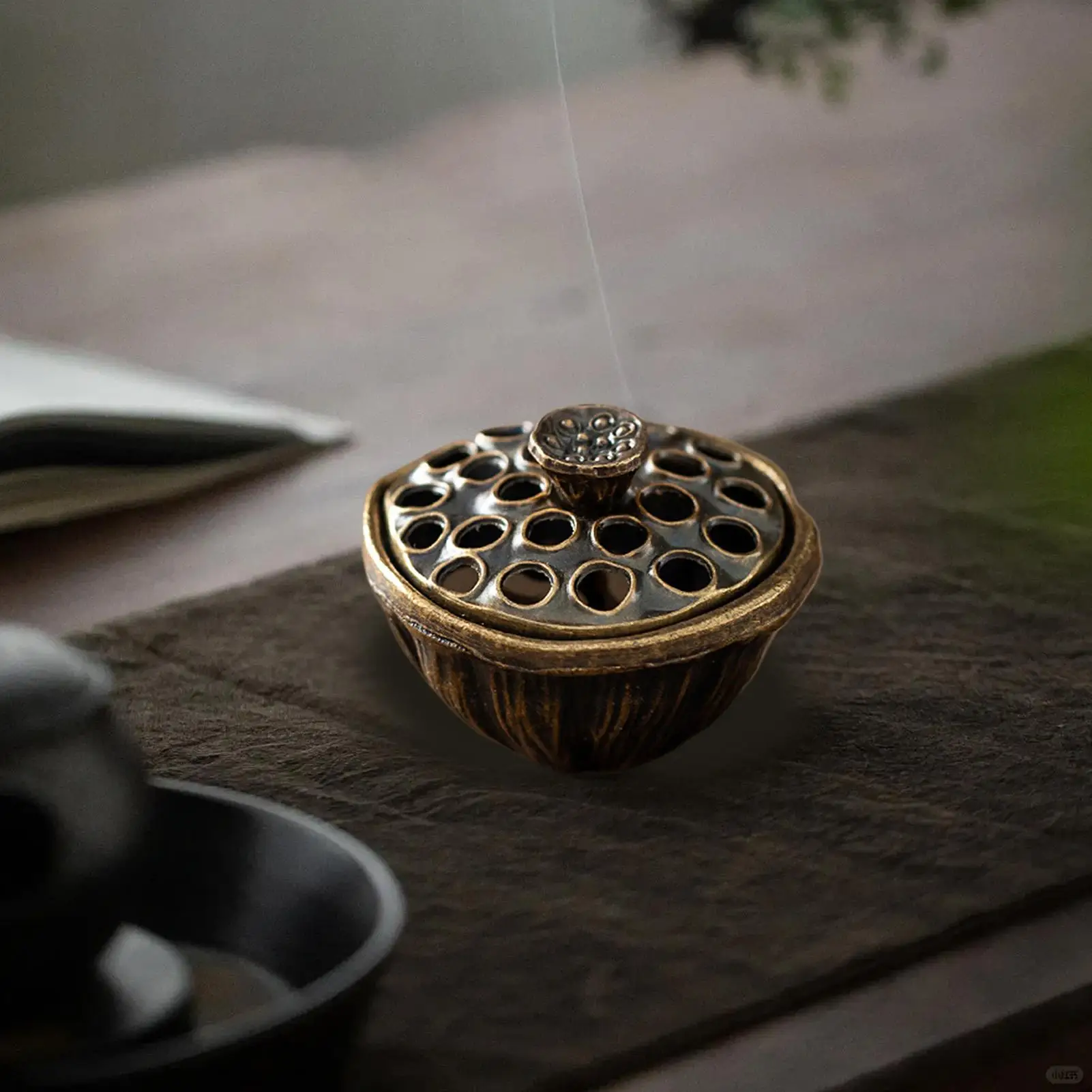 Cone Incense Holder Aromatherapy Charcoal Desk Ash Catcher Incense Stand Ash Catcher Ornament for Yoga Studio Meditation Room