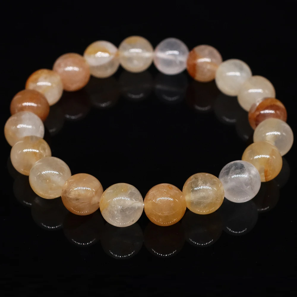Natural Stone Bead Bracelet Amethyst Tiger Eye Rose Quartz Obsidian Agate For Men Women
