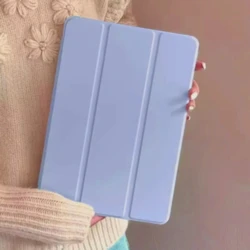 Premium Soft Liquid Silicone Tablet Case - Full Protector Cover in Sleek Leather Finish for Honor Pad X8 10.1 (PURPLE)