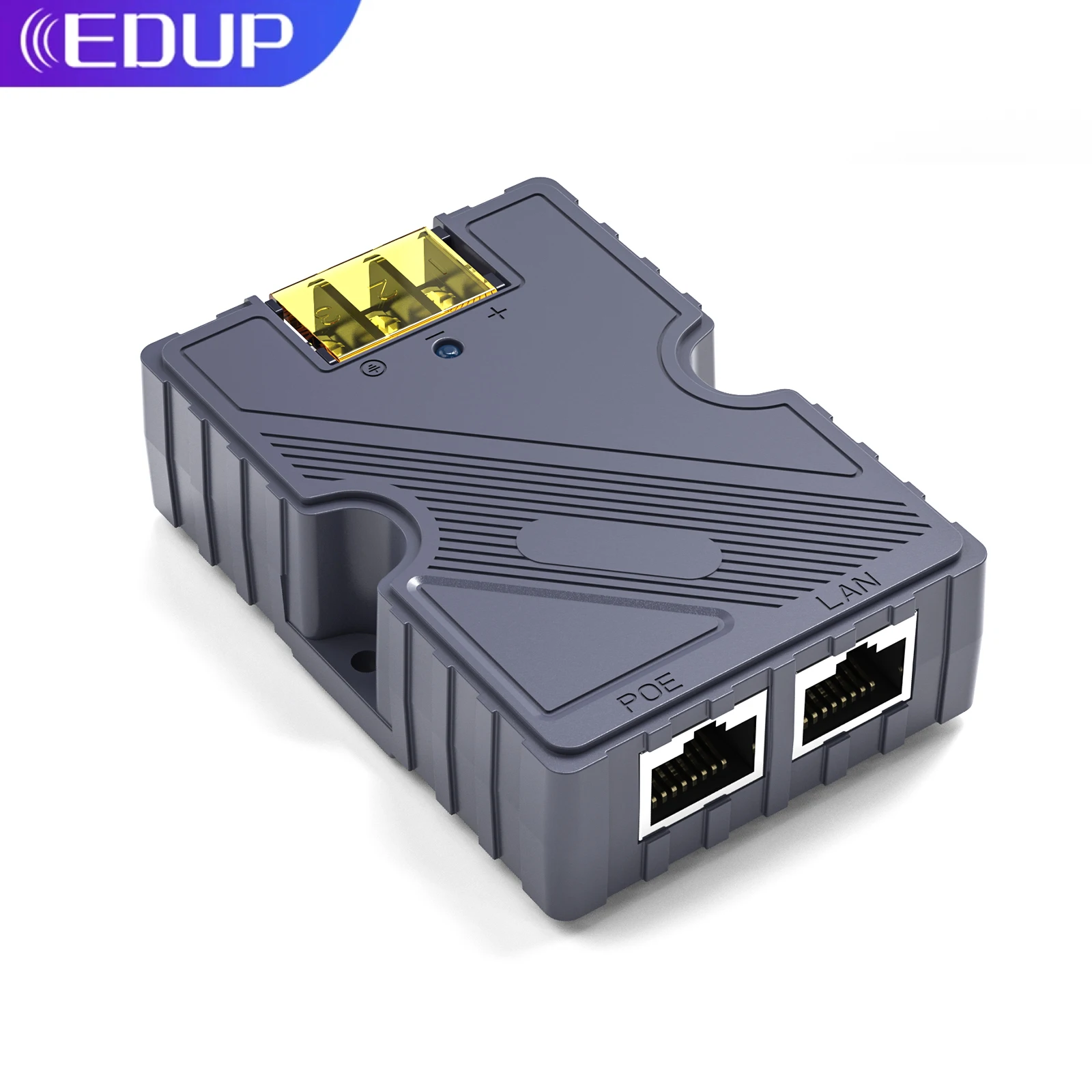 Edup-injetor Poe para Prato Starlink Residencial Starlink v2 Conversão 48v a 57v com Proteção contra Surtos e Esd 150w