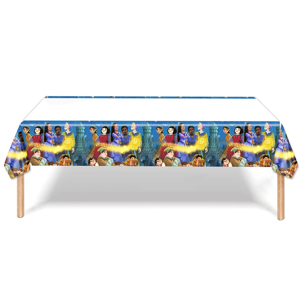 1 Pz/Lotto Happy Birthday Party Table Cover Decorazioni Per Baby Shower Star Wish Theme Kids Girls Favors Tovaglia Di Plastica