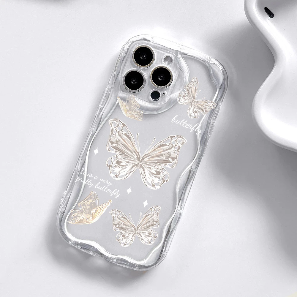 Fashion Butterfly Pattern Silicone Phone Case