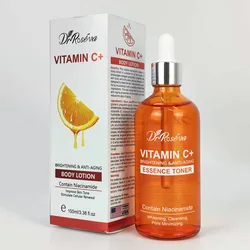 Radiant Glow Vitamin C Skincare Collection: Moisturizing Serum, Cream, Cleanser, Essence Toner, and Hydrating Body Lotion (Essence Toner 100ML)