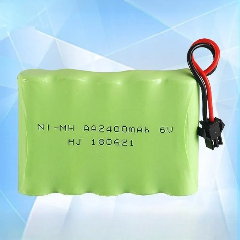 Batterie rechargeable 6V 700mAh/2400mAh pour tank RC, chargement sur chargeur