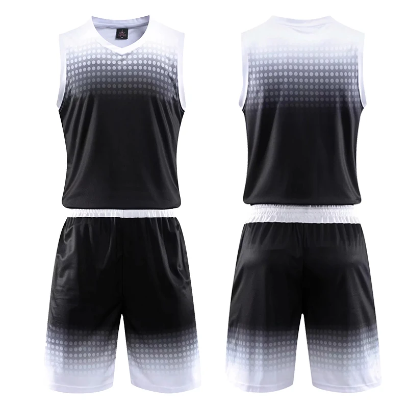 Men Basketball Jersey Set Adlut Basketball Clothes Sports Suit Team Game DIY Men Jerseys Uniforms Throwbac