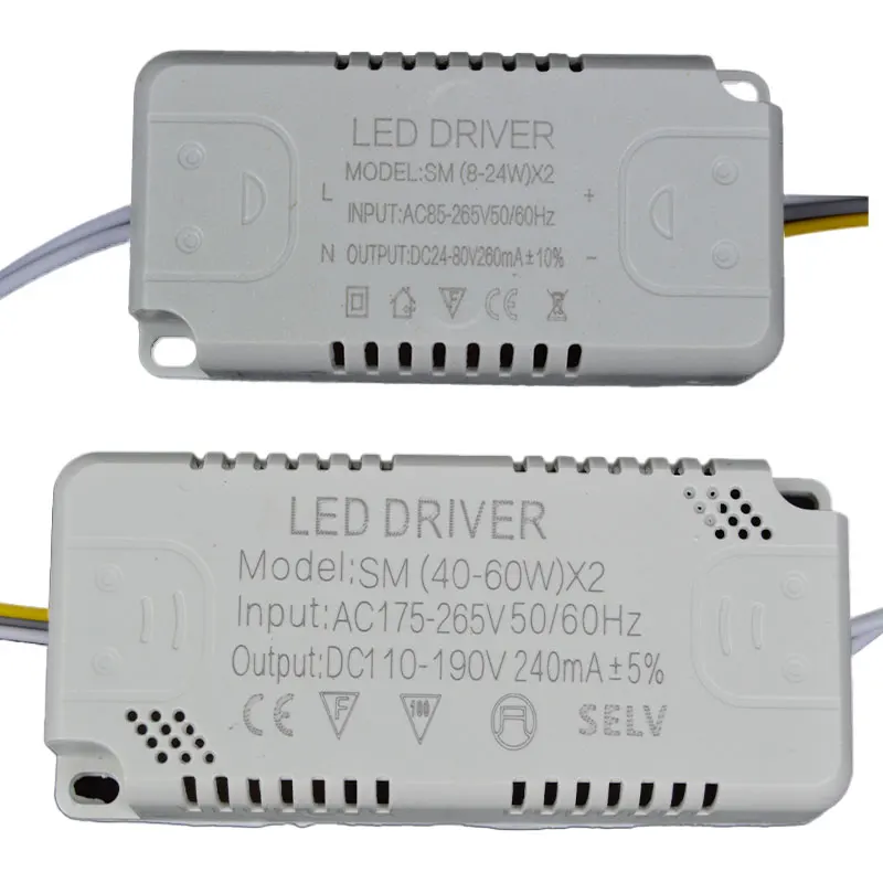 Constant Current Power Driver Ceiling Light Changeable Dual Color 240-260ma 220 Volt Led Driver Intelligent Lamp Transformers