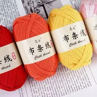 3PC 300g Thick Yarn Handmade Soft Colored Fabric Yarn Carpet DIY Woven Bag Toy Slipper Material 2