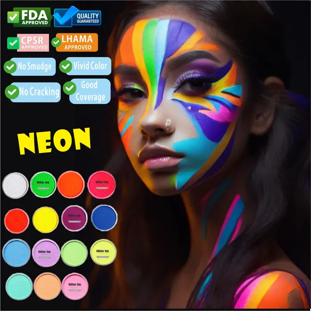 30g Fashion Body Painting Water Soluble Face Paint Cream Thin Texture  Strong Extension Professional Use Solid Pigment Kit - AliExpress