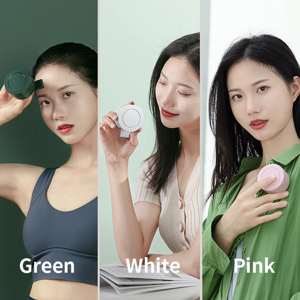 Mini Clip Fan with 3 Speeds Handheld Fan Wearable Personal Body Fan for Outdoor Work Hiking Travel