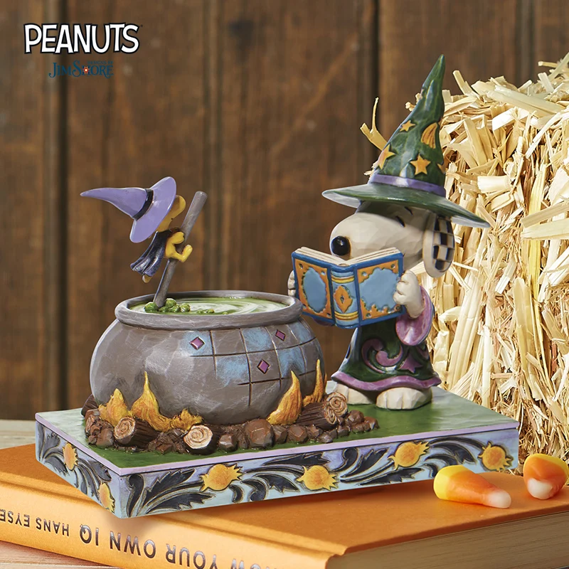 

Фигурки MINISO Snoopy, настольные украшения, ведьмы, Снупи и деревянные фигурки, подарки на день рождения