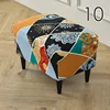 Ottoman Stool Covers Spandex Rectangle Stretch Stool Cover All-inclusive Footstool Sofa Footrest Slipcover Furniture Protector 5