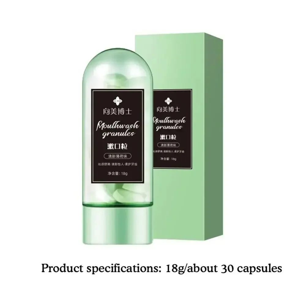Portable Probiotic Solid Toothpaste Clean Teeth Peach Gargle Granules Fresh Breath Removes Odor Chewable Toothpaste tooth powder