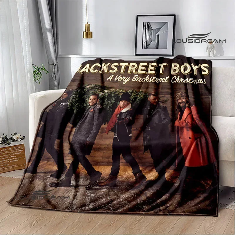 BSB band backstreet boys Print blanket picnic blanket Flannel Warm blankets Soft Cozy Blankets Home travel blanket Birthday Gift 5