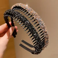 2/6Pieces of Children's Toothed Rhinestone Non-Slip Headbands Do Not Strangle the Head 3