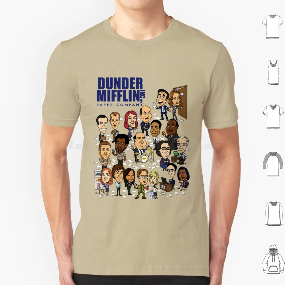  Geeboomee The Office TV Dunder Mifflin Paper Company - Camiseta  de manga corta para mujer, cuello redondo, talla grande, XL : Ropa, Zapatos  y Joyería