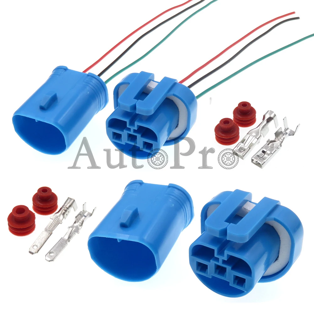 

1 Set 3 Hole 2048371 12048369 Waterproof Starter Connector Car Large Current Wire Socket for Toyota Auto Headlight Cable Plug