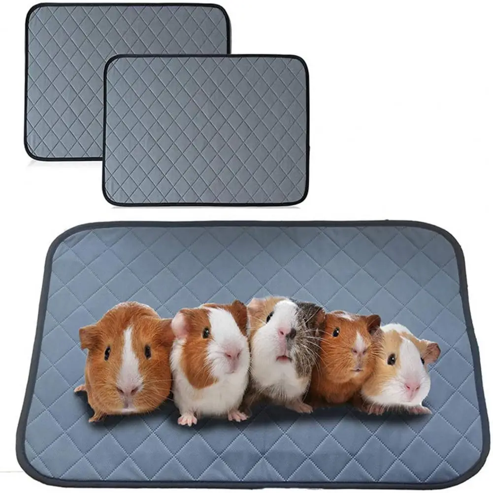 Rabbit Guinea Pig Cage Liner Waterproof Absorbent Diaper Washable Puppy Training Pad Hamster Bed Urine Mat Pet Car Seat Cover