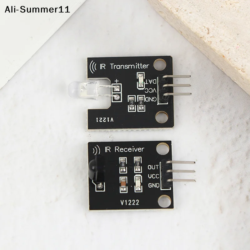 Enhanced IR Infrared Transmitter & Receiver Sensor Module Kit | 38KHz Frequency | 10M Range | 5V Digital Pair