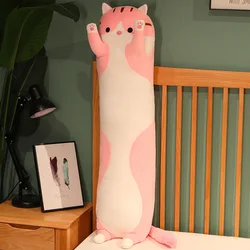 Charming Soft Long Cat Plush Toy - Cozy Nap Pillow & Home Decor - 50CM (Pink)
