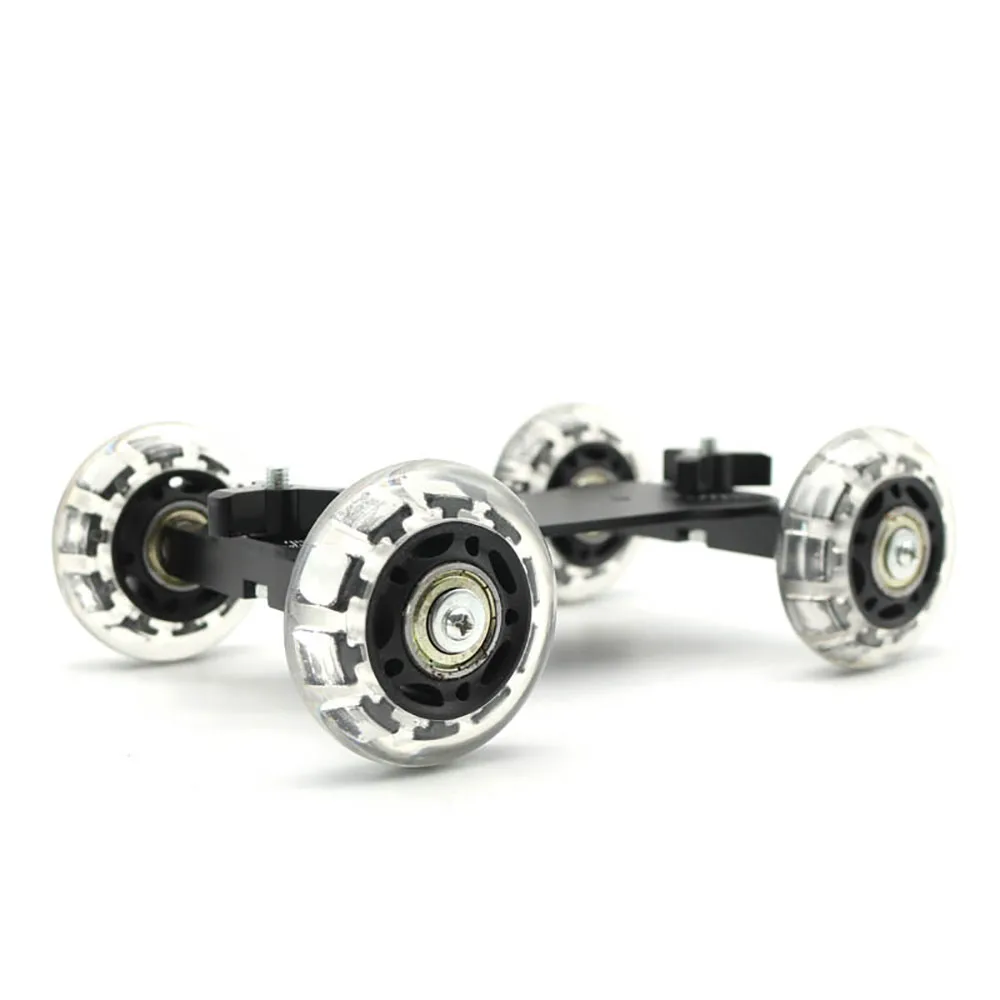 Mobile Rolling Sliding Dolly Stabilizer Skater Slider Camera Stand Photography Car For GoPro 7 6 5 4