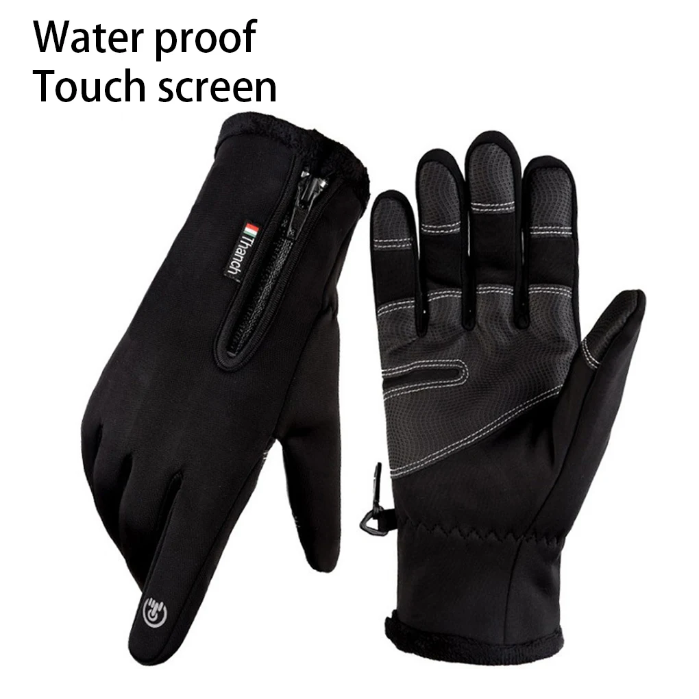

1 Pair Camping Women Men Portable Warm Glove Touch Screen Velvet Gloves