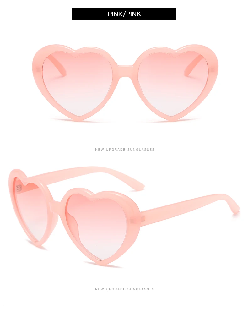 Mode Polarisierte Pfirsich Herz Sonnenbrille Beliebte Fantasy Gradient Brillen Anti UV Sonnenbrille Bunte Regenbogen Design UV400 – Detail 9