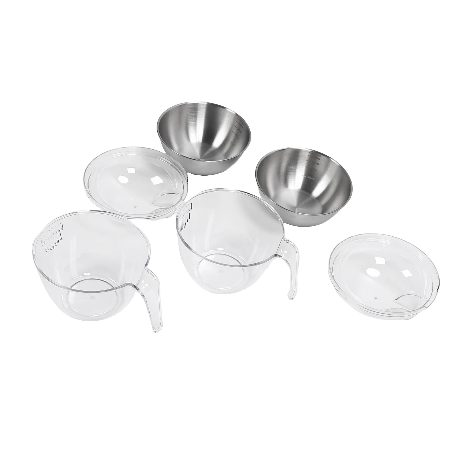 Iced Salad Bowl with PC Transparent Lid Stainless Steel Slanted Chilled Salad Bowl for Fruit Vegetable Chilled Salad Bowl