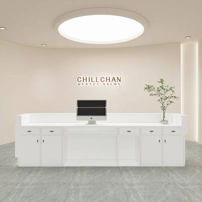 Description Picture 4 of itemPodium Modern Reception Desks Church Office Modern Cash Register Table Luxury Service Escrivaninha Para Quarto Luxury Furniture