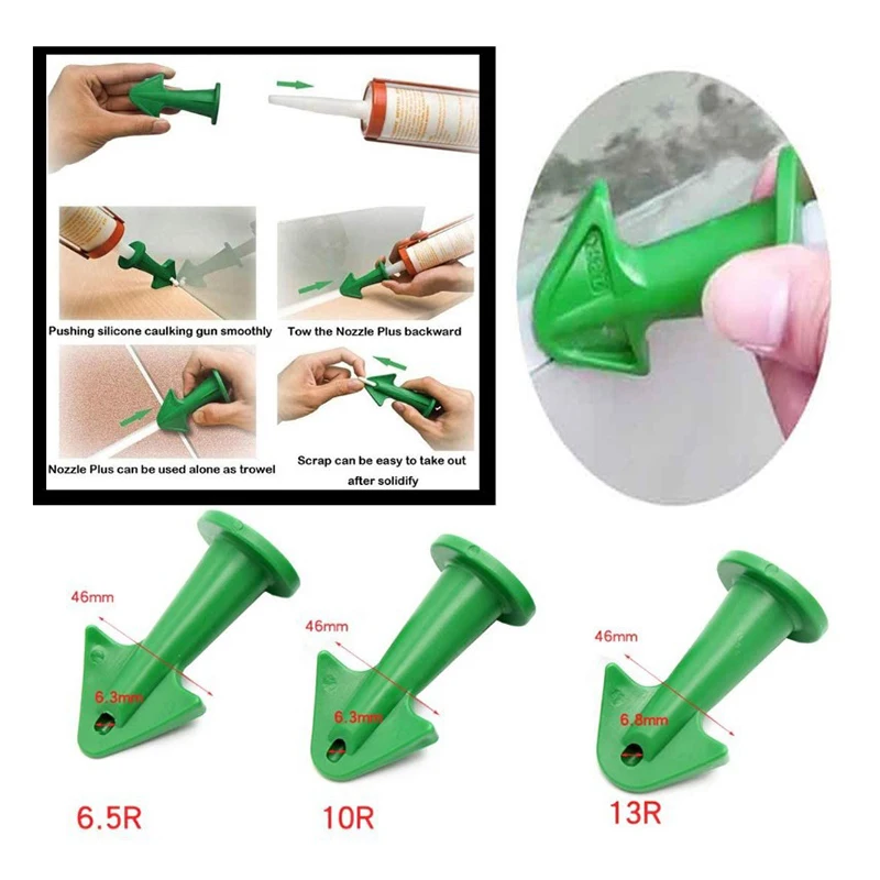 Caulk Nozzle Applicator Caulking Finisher Glue Silicone Sealant Finishing Tool 4PCS Kitchen Bathroom Sink Joint Home decoration